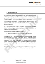 Preview for 4 page of Phoenix HARMONY DUSTER Operating And Service Manual