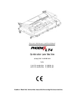 Предварительный просмотр 1 страницы Phoenix LT4 Operation, Maintenance And Parts Manual