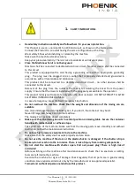 Предварительный просмотр 4 страницы Phoenix MELANGE Operating And Service Manual