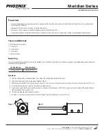 Preview for 1 page of Phoenix Meridian Series Installation Instructions