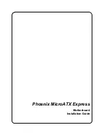 Phoenix MicroATX Express Installation Manual preview