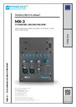 Preview for 1 page of Phoenix MX-3 Instruction Manual