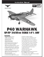 Предварительный просмотр 1 страницы Phoenix P40 WARHAWK Instruction Manual