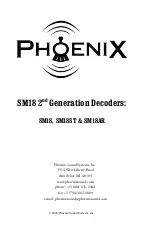 Phoenix SM18 Series Manual предпросмотр