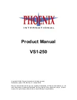 Предварительный просмотр 1 страницы Phoenix VS1-250 Product Manual