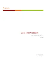 Phomatix Dali the PhotoBot User Manual preview