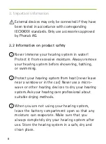 Preview for 8 page of Phonak Audio S MINI User Manual