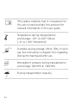 Предварительный просмотр 44 страницы Phonak Bolero B-PR series User Manual