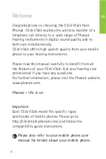 Preview for 4 page of Phonak Click'nTalk User Manual