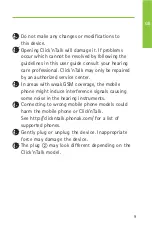 Preview for 9 page of Phonak Click'nTalk User Manual