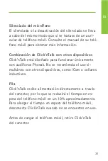 Preview for 31 page of Phonak Click'nTalk User Manual