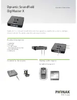 Preview for 1 page of Phonak Dynamic SoundField DigiMaster X Installation Instructions Manual