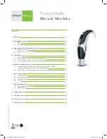 Phonak MLxi Fittings Manual preview