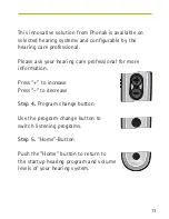 Preview for 13 page of Phonak PilotOne User Manual