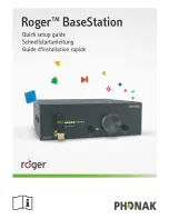 Preview for 1 page of Phonak Roger BaseStation Quick Setup Manual