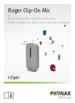 Phonak Roger Clip-On Mic Quick Setup Manual preview