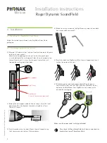 Preview for 4 page of Phonak Roger Dynamic SoundField Installation Instructions