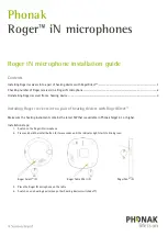 Phonak Roger iN Installation Manual preview