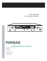 Phonak TX-300V User Manual preview