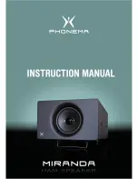 Phonema Miranda Instruction Manual предпросмотр