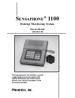 Phonetics SENSAPHONE 1100 Owner'S Manual предпросмотр