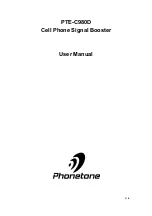 Phonetone PTE-NC980D User Manual preview