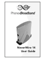 Phonex Broadband NeverWire 14 User Manual preview