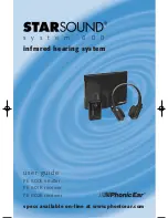 Phonic Ear PE 600E StarSound User Manual preview