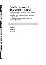 Предварительный просмотр 2 страницы Phonic 16x16 Universal Expansion Card User Manual