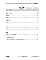 Preview for 2 page of Phonic A6300 Service Manual