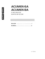 Предварительный просмотр 2 страницы Phonic ACUMEN 6A User Manual