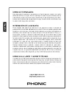 Предварительный просмотр 14 страницы Phonic ACUMEN 6A User Manual