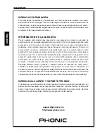 Preview for 26 page of Phonic AM 1221X User Manual