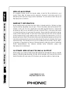 Предварительный просмотр 12 страницы Phonic AM220 User Manual