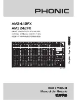 Phonic AM2442FX User Manual preview