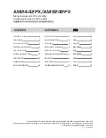 Preview for 2 page of Phonic AM2442FX User Manual