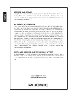 Предварительный просмотр 10 страницы Phonic AM440DP User Manual