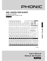 Phonic AM442D User Manual preview