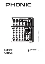 Preview for 1 page of Phonic AM5GE User Manual