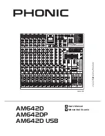 Phonic AM642D User Manual preview