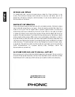 Предварительный просмотр 16 страницы Phonic AM642D User Manual