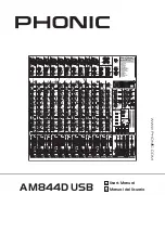 Phonic AM844D USB User Manual preview