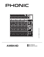 Phonic AM844D User Manual preview