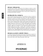 Предварительный просмотр 26 страницы Phonic AM844D User Manual