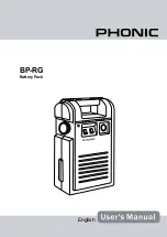 Phonic BP-RG User Manual preview