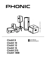 Preview for 1 page of Phonic ClubX 10 User Manual