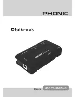 Phonic DIGITRACK User Manual preview