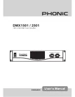 Phonic DMX1501 User Manual preview