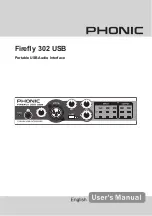 Preview for 1 page of Phonic FIREFLY 302 USB User Manual