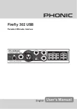 Phonic FIREFLY 302 USB User Manual предпросмотр